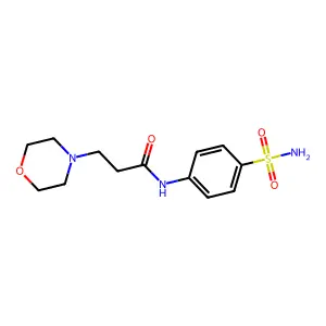 Propanamide, N-(4-aminosulfonylphenyl)-3-(4-morpholyl)- structure