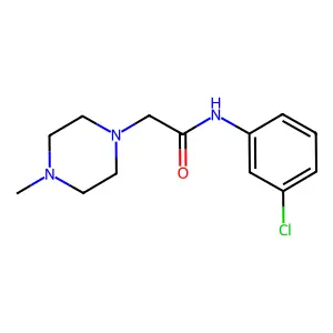 N-(3-chlorophenyl)-2-(4-methylpiperazin-1-yl)acetamide structure