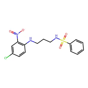 N-[3-(4-Chloro-2-nitroanilino)propyl]benzenesulfonamide structure