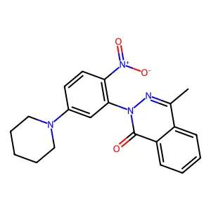 4-Methyl-2-(2-nitro-5-piperidin-1-yl-phenyl)-2H-phthalazin-1-one structure