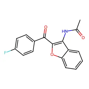 N-[2-(4-Fluorobenzoyl)-1-benzofuran-3-yl]acetamide structure