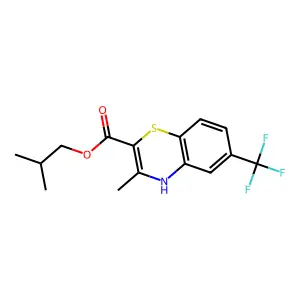 Isobutyl 3-methyl-6-(trifluoromethyl)-4H-1,4-benzothiazine-2-carboxylate structure
