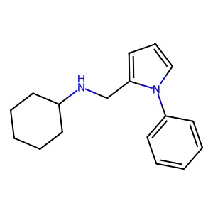 N-[(1-Phenyl-1H-pyrrol-2-yl)methyl]cyclohexanamine structure