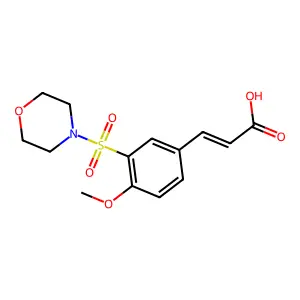 3-[4-Methoxy-3-(morpholine-4-sulfonyl)-phenyl]-acrylic acid structure