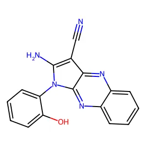 2-Amino-1-(2-hydroxyphenyl)pyrrolo[3,2-b]quinoxaline-3-carbonitrile structure