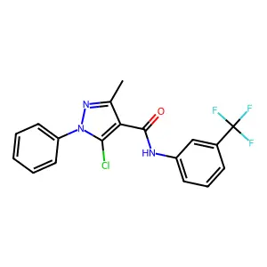 C18H13ClF3N3O structure