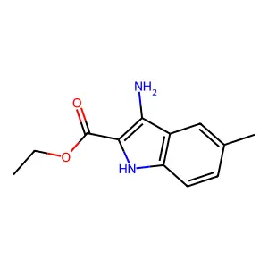 ethyl 3-amino-5-methyl-1H-indole-2-carboxylate structure