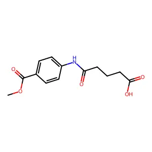 5-[4-(Methoxycarbonyl)anilino]-5-oxopentanoic acid structure