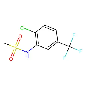 N-[2-chloro-5-(trifluoromethyl)phenyl]methanesulfonamide structure