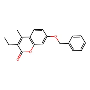 7-(benzyloxy)-3-ethyl-4-methyl-2H-chromen-2-one structure