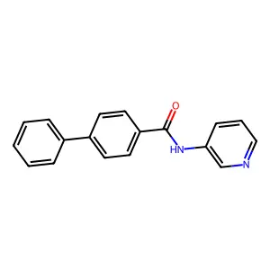 4-phenyl-N-pyridin-3-ylbenzamide structure