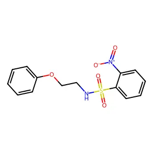 2-nitro-N-(2-phenoxyethyl)benzenesulfonamide structure