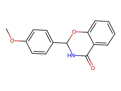 2-(4-Methoxyphenyl)-2,3-dihydro-1,3-benzoxazin-4-one structure