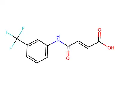 3-{[3-(Trifluoromethyl)phenyl]carbamoyl}prop-2-enoic acid structure