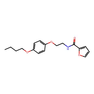 N-[2-(4-butoxyphenoxy)ethyl]furan-2-carboxamide structure