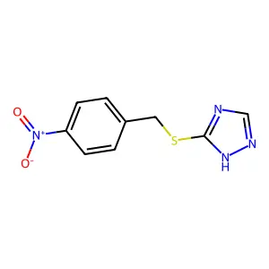 3-[(4-Nitrobenzyl)sulfanyl]-4H-1,2,4-triazole structure