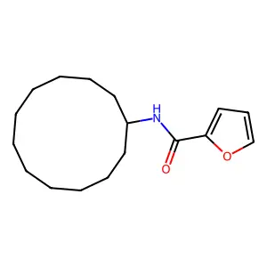 N-cyclododecylfuran-2-carboxamide structure