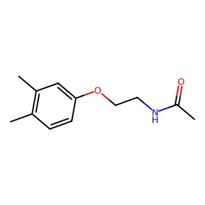 N-[2-(3,4-dimethylphenoxy)ethyl]acetamide structure