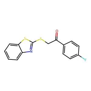 2-(1,3-Benzothiazol-2-ylsulfanyl)-1-(4-fluorophenyl)ethanone structure