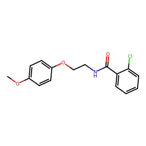 2-chloro-N-[2-(4-methoxyphenoxy)ethyl]benzamide structure