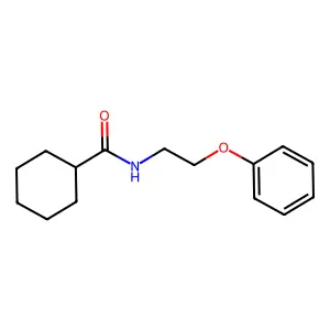 N-(2-phenoxyethyl)cyclohexanecarboxamide structure