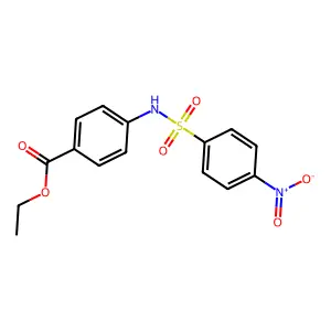 Ethyl 4-{[(4-nitrophenyl)sulfonyl]amino}benzoate structure
