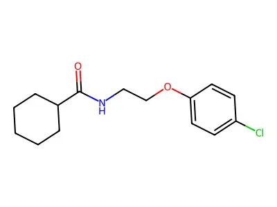 N-[2-(4-Chlorophenoxy)ethyl]cyclohexanecarboxamide structure