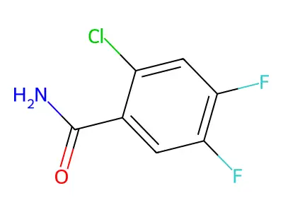 2-Chloro-4,5-difluorobenzamide structure
