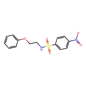 4-nitro-N-(2-phenoxyethyl)benzenesulfonamide structure