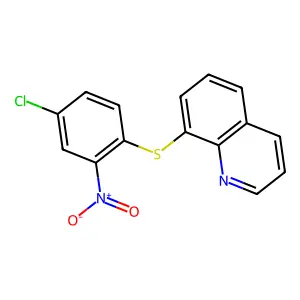 8-(4-Chloro-2-nitrophenyl)sulfanylquinoline structure