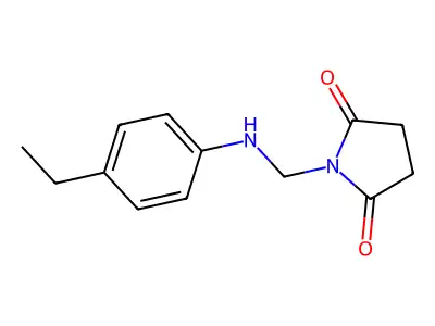 1-(((4-Ethylphenyl)amino)methyl)pyrrolidine-2,5-dione structure