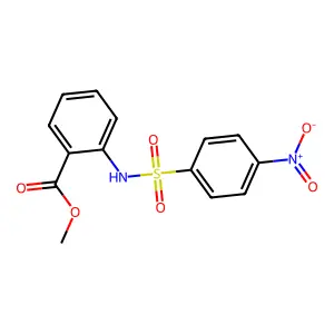 Methyl 2-[(4-nitrophenyl)sulfonylamino]benzoate structure