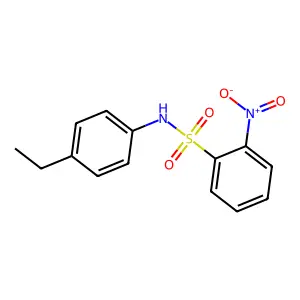 N-(4-乙基苯基)-2-硝基苯磺酰胺 structure