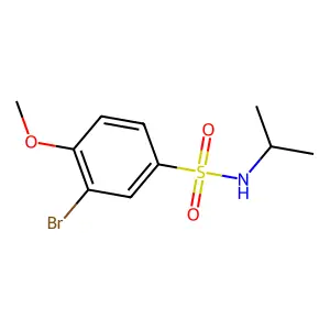 3-bromo-N-isopropyl-4-methoxybenzenesulfonamide structure