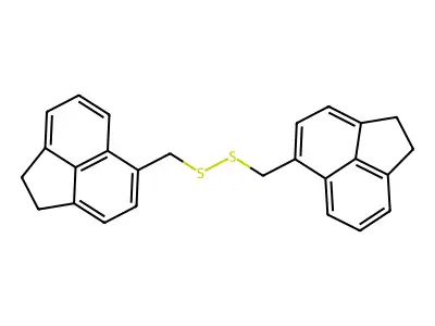 5-({[(1,2-dihydroacenaphthylen-5-yl)methyl]disulfanyl}methyl)-1,2-dihydroacenaphthylene structure
