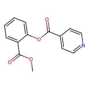 2-(Methoxycarbonyl)phenyl isonicotinate structure