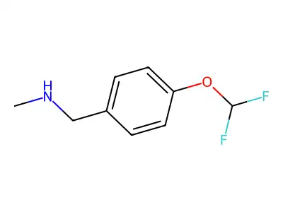 {[4-(Difluoromethoxy)phenyl]methyl}(methyl)amine structure