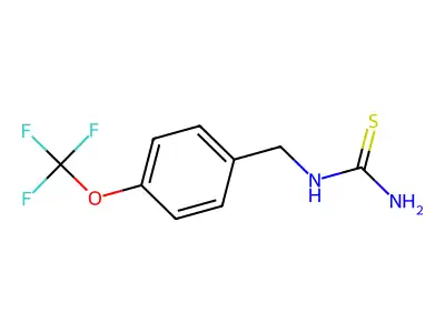 ((4-(Trifluoromethoxy)phenyl)methyl)thiourea structure