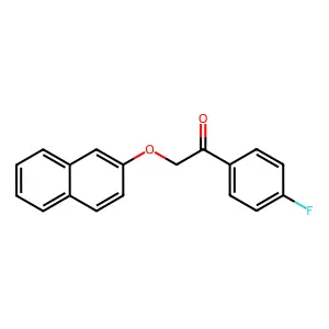 1-(4-Fluorophenyl)-2-(2-naphthyloxy)ethanone structure