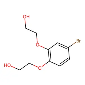 2-[4-Bromo-2-(2-hydroxyethoxy)phenoxy]ethanol structure