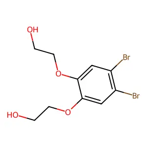 2-[4,5-Dibromo-2-(2-hydroxyethoxy)phenoxy]ethan-1-ol structure