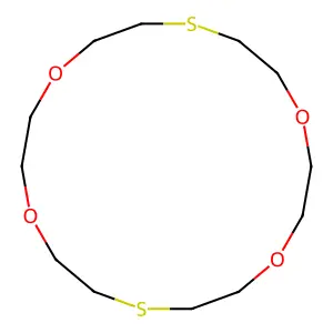 1,4,10,13-Tetraoxa-7,16-dithiacyclooctadecane structure