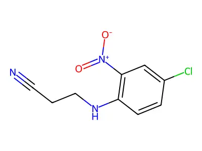 Propanenitrile, 3-[(4-chloro-2-nitrophenyl)amino]- structure