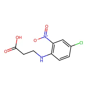 3-(4-Chloro-2-nitroanilino)propanoic acid structure