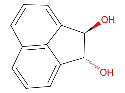 trans-Acenaphthen-1,2-diol structure