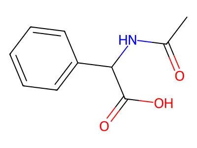 (S)-2-Acetamido-2-phenylacetic acid structure