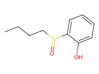 2-Butylsulfinylphenol structure