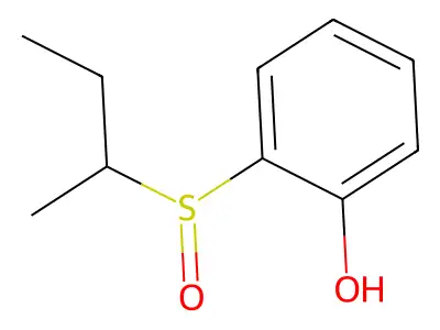 Phenol, o-(sec-butylsulfinyl)- structure