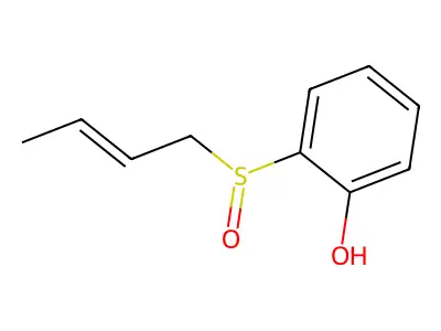 Phenol, o-(2-butenylsulfinyl)- structure