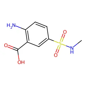 Benzoic acid, 2-amino-5-[(methylamino)sulfonyl]- structure
